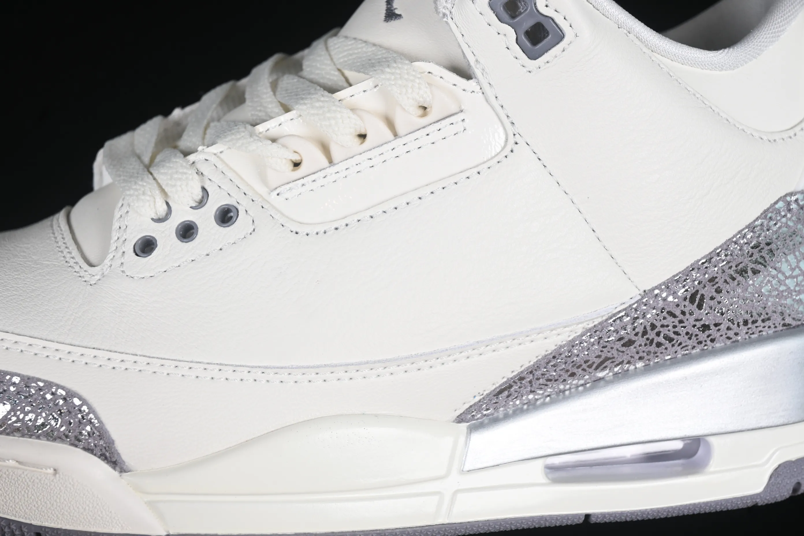 All categories Air Jordan Jordan series basketball shoes Air Jordan 3 Air Jordan 3 "Sail Metallic Silver" AJ3 Joe 3 Metallic Silver CK9246-100